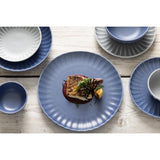 Assiettes plates Olympia Corallite bleues 205 mm (lot de 6)