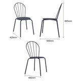 Chaises Bolero Adeline bleu - NISBETS