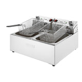 Friteuse électrique double avec minuterie Buffalo 2x5L
