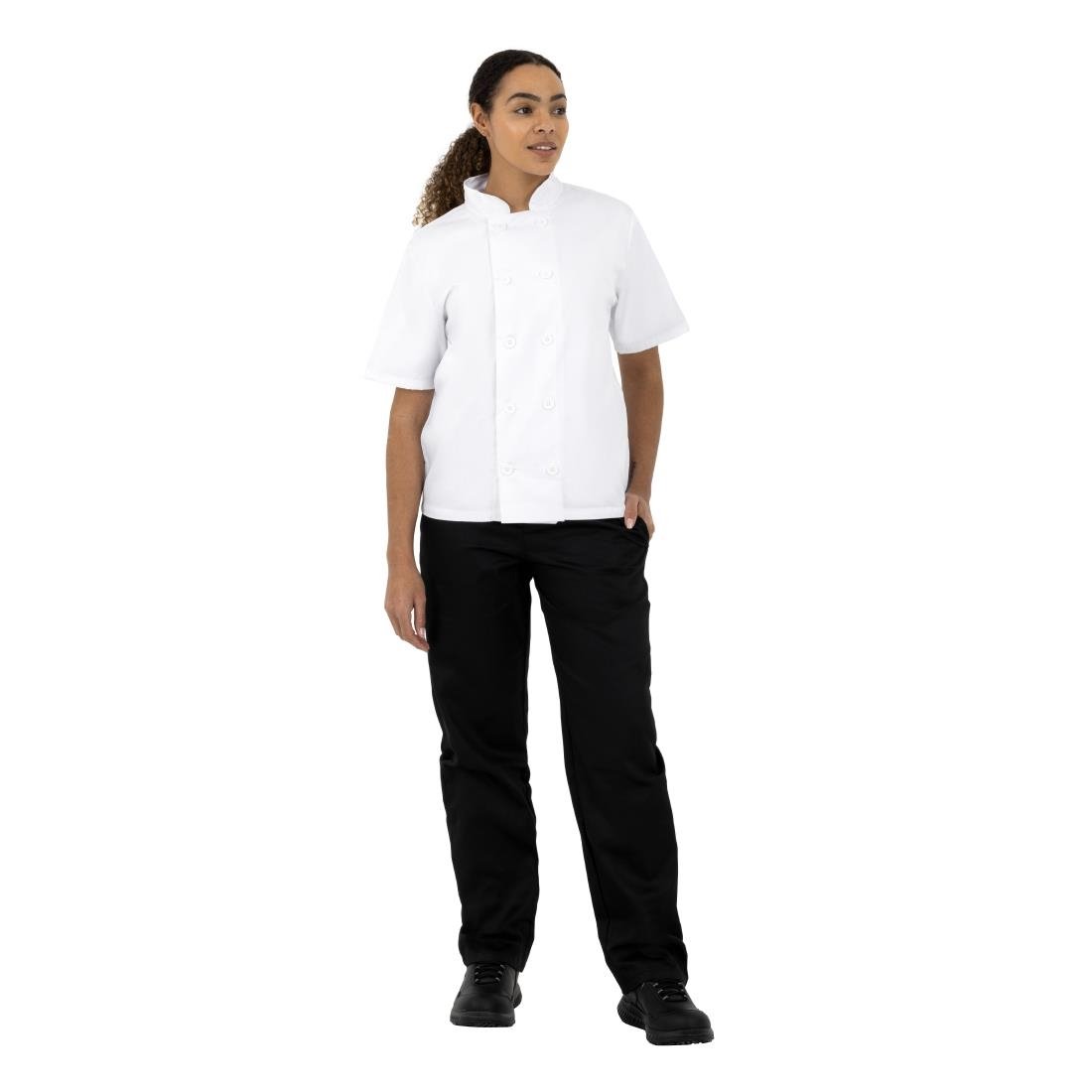 Lot de 2 vestes de cuisine blanches Nisbets Essentials - Taille XS