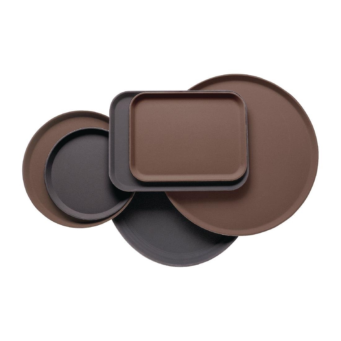 Plateau rectangulaire fibre de verre antidérapant Camtread Cambro noir 325 x 530mm - NISBETS