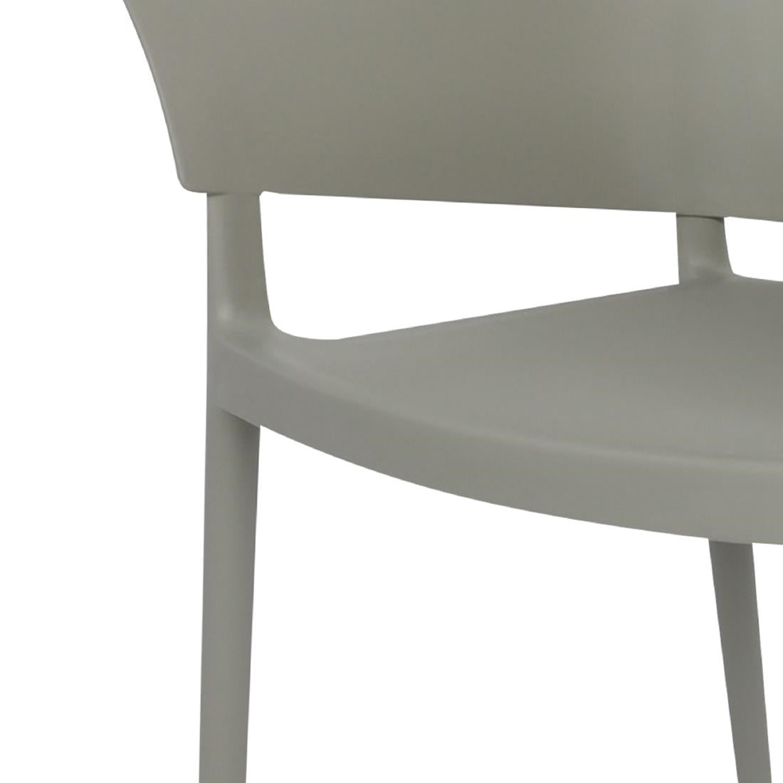 Fauteuils Lorenzo Café Bolero gris (lot de 2)