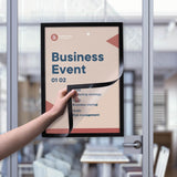 Cadres d'affichage autocollants Europel A3 noirs (lot de 2)