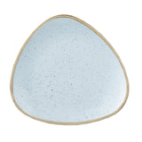 Assiettes triangulaires Churchill Stonecast Duck Egg Blue 315mm (Lot de 6)