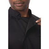 Veste de cuisine mixte Cool Vent Chef Works Montreal noire - NISBETS