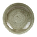 Assiettes coupes rondes Churchill Stonecast Patina Antique Green 248mm (Lot de 12)