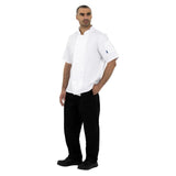 Vestes de cuisine manches courtes Whites Boston blanches L (lot de 5)