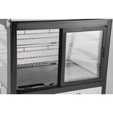Vitrine de comptoir réfrigérée économe en énergie Polar Série G noire 160L - FRANCE CHR