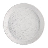 Bols plats ronds mouchetés blancs Olympia Cavolo 220mm (lot de 4)