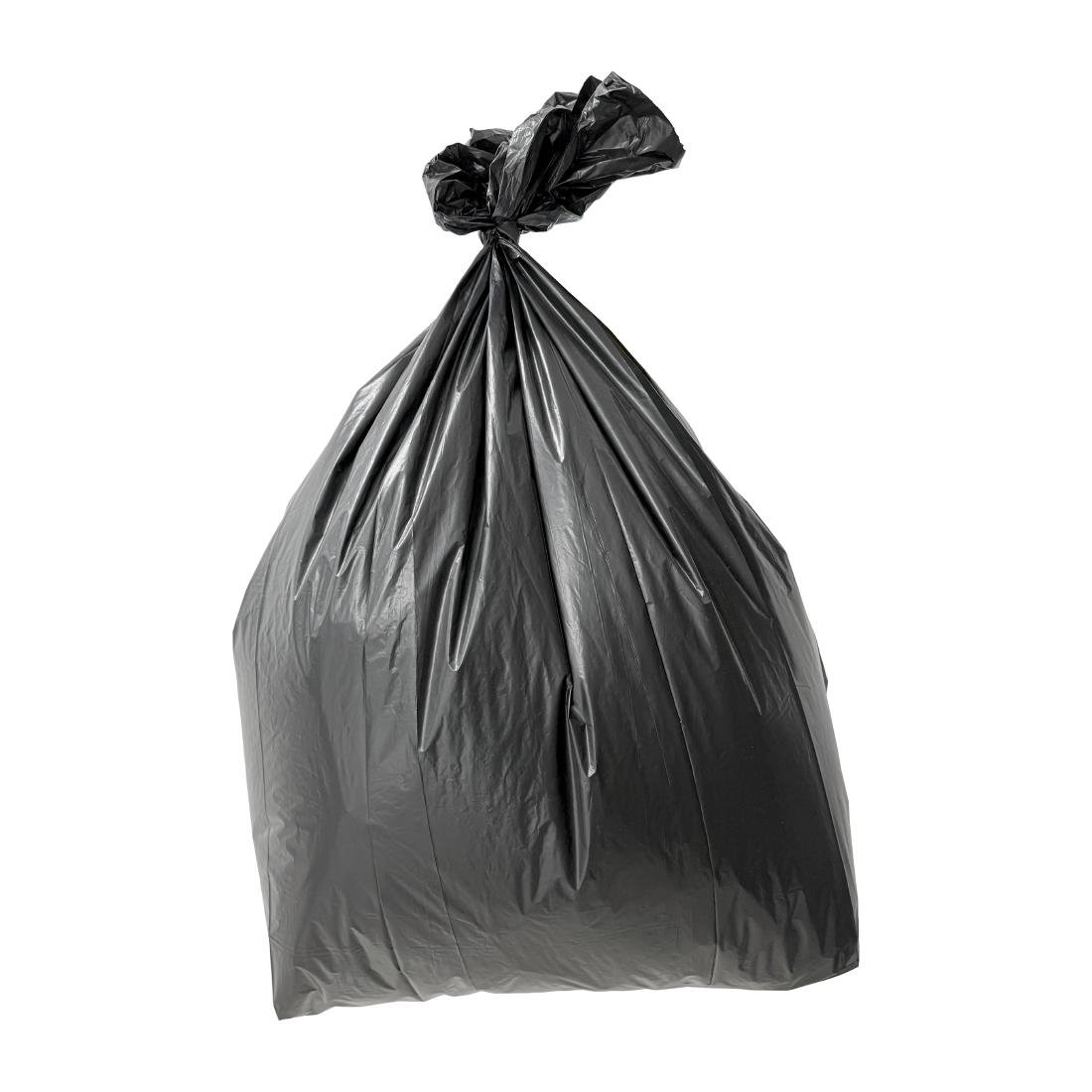 Sacs-poubelle standard noirs Jantex 80 L (lot de 200) - NISBETS