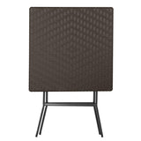 Table pliante carrée marron Bolero 620mm
