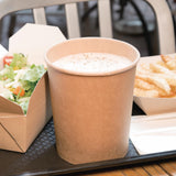 Pots à soupe compostables en PLA Fiesta Compostable 910ml (Lot de 500) - NISBETS