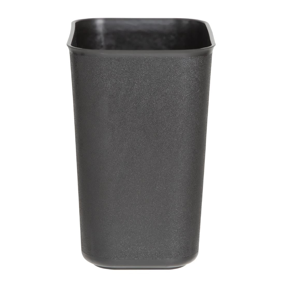 Poubelle pour hôtel/bureau noire Bolero 8L