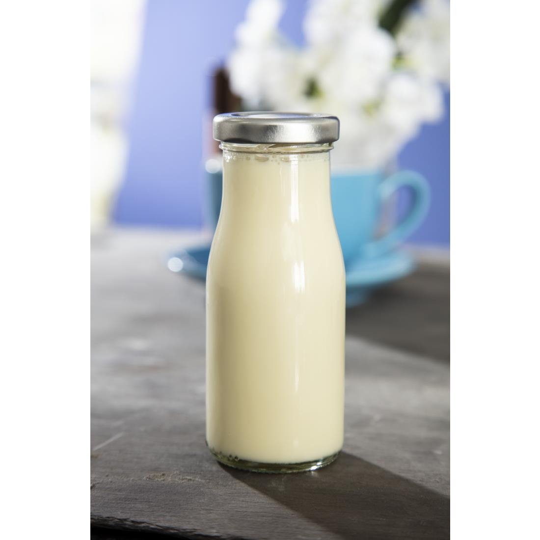 Couvercles métal pour mini bouteilles de lait (lot de 18) - NISBETS
