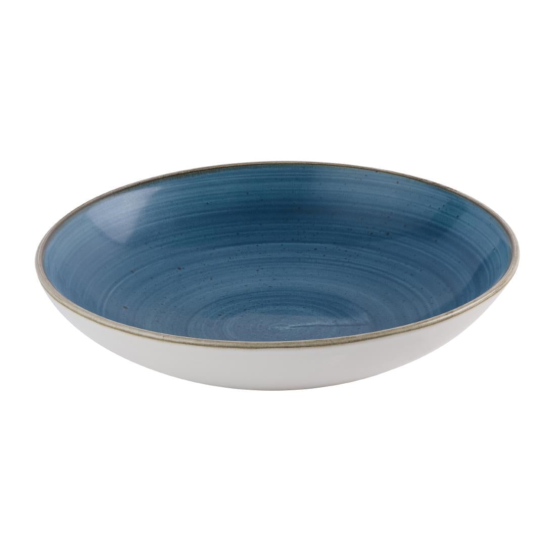 Assiettes coupe ronde Churchill Stonecast Java Blue Evolve 247mm (Lot de 12)
