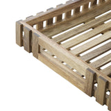 Petit casier en acacia Olympia 356x255mm