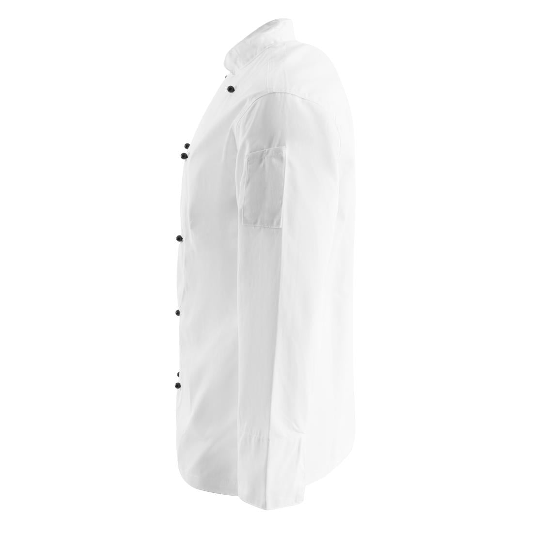 Veste de cuisine mixte Whites Chicago manches longues blanche - NISBETS