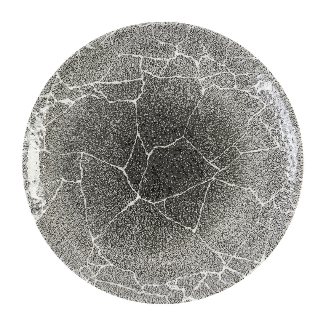 Assiettes rondes Churchill Studio Prints Kintsugi Quartz Black 260mm (Lot de 12)