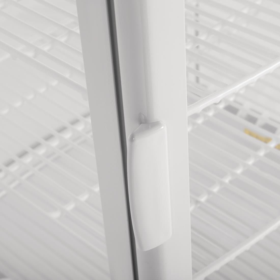 Vitrine réfrigérée portes incurvées Polar Série C 86L blanche - NISBETS