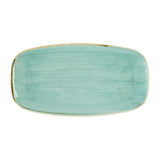 Assiettes oblongues Churchill Stonecast Mint No. 4 (355 x 189mm) (Lot de 6)