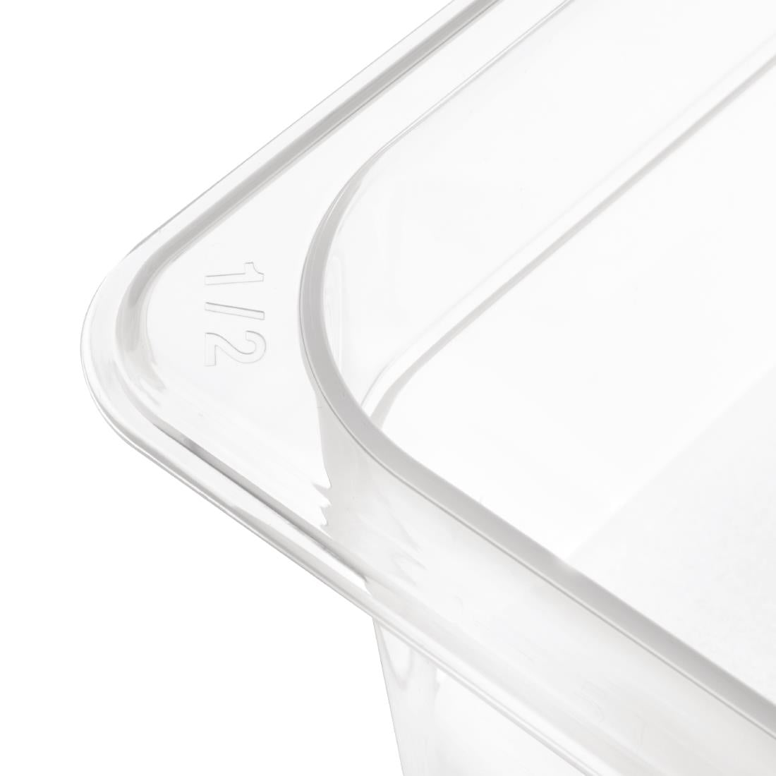 Bac en polypropylène GN 1/2 sans couvercle Nisbets Essentials 100mm