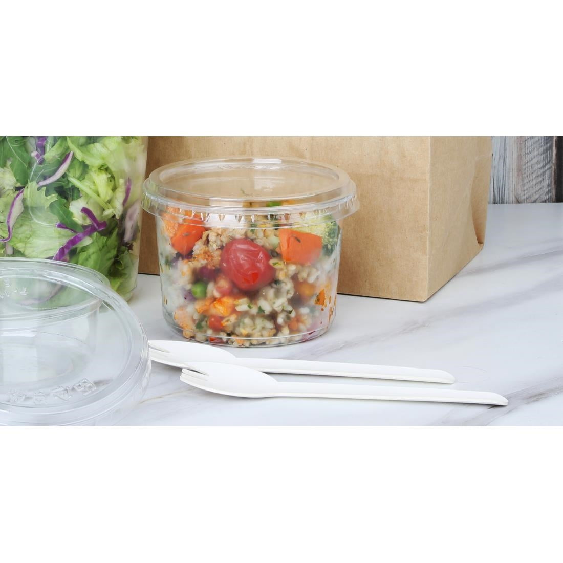 Pots Deli en rPET Fiesta Recyclable 225ml (lot de 300)