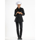 Veste de cuisine femme Chaud Devant Monza noire - Taille XL