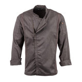 Veste de cuisine mixte légère à fermeture éclair Hartford Chef Works Urban gris graphite M - NISBETS
