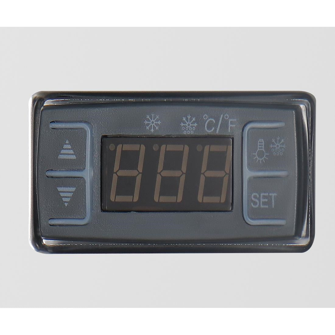 Vitrine de comptoir positive Polar Série G carrée noire 160L