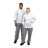 Pantalon de cuisinier mixte Whites Vegas petits carreaux noir et blanc - NISBETS