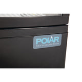 Vitrine réfrigérée porte incurvée économe en énergie Polar série C noire 86L