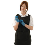 Gants alimentaires en vinyle non poudrés Hygiplas bleus (Lot de 100) - Taille L