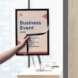 Cadres d'affichage autocollants Europel A3 noirs (lot de 2)