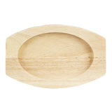 Planche en hévéa pour plat ovale en fonte Olympia 210x120mm pour FW819