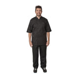 Veste de cuisine mixte Cool Vent Chef Works Montreal noire - NISBETS