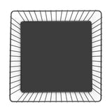 Panier de présentation carré métallique Olympia noir 280x280x100mm