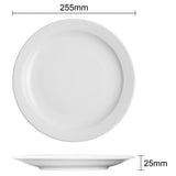 Assiettes À Bord Étroit Olympia Athena 2 - NISBETS