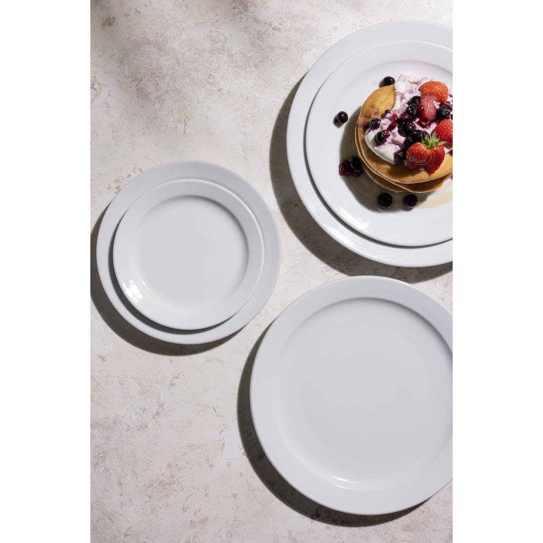 Assiettes À Bord Étroit Olympia Athena 284mm (Lot de 6) - NISBETS