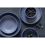 Assiettes calottes Olympia Corallite bleues 220mm (lot de 6)