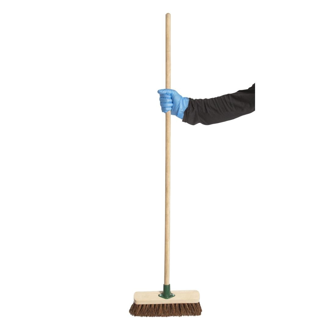 Tête de balai coco rigide en bois Jantex 305mm - NISBETS