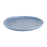 Assiettes plates Olympia Corallite bleues 205 mm (lot de 6)
