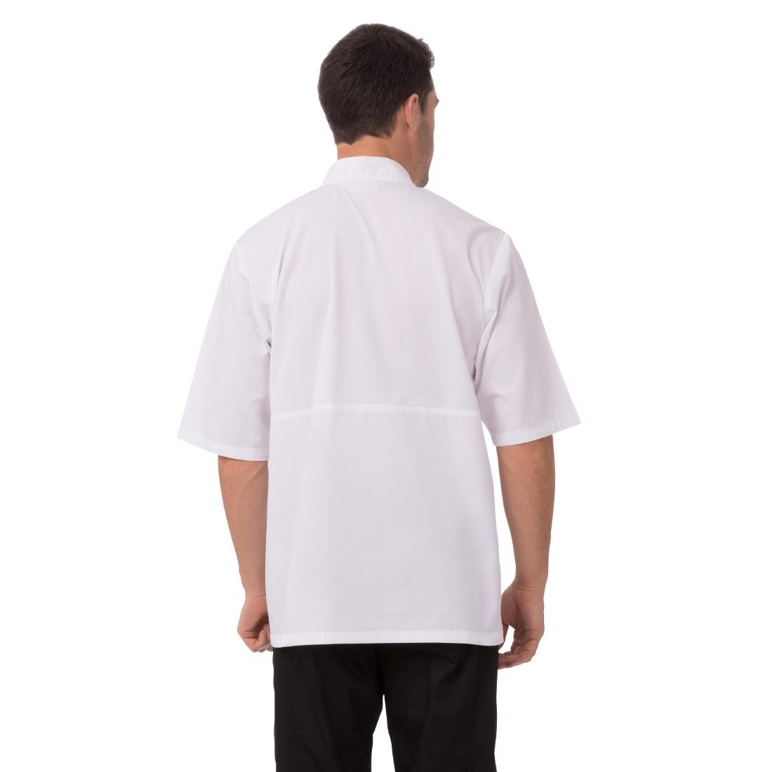 Veste de cuisine mixte blanche Chef Works Montreal Cool Vent - NISBETS
