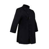 Veste de cuisinier femme ajustée Whites noire - Taille M