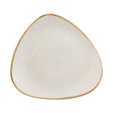 Assiettes triangulaires Churchill  Stonecast Barley White Lotus 265mm (Lot de 12)