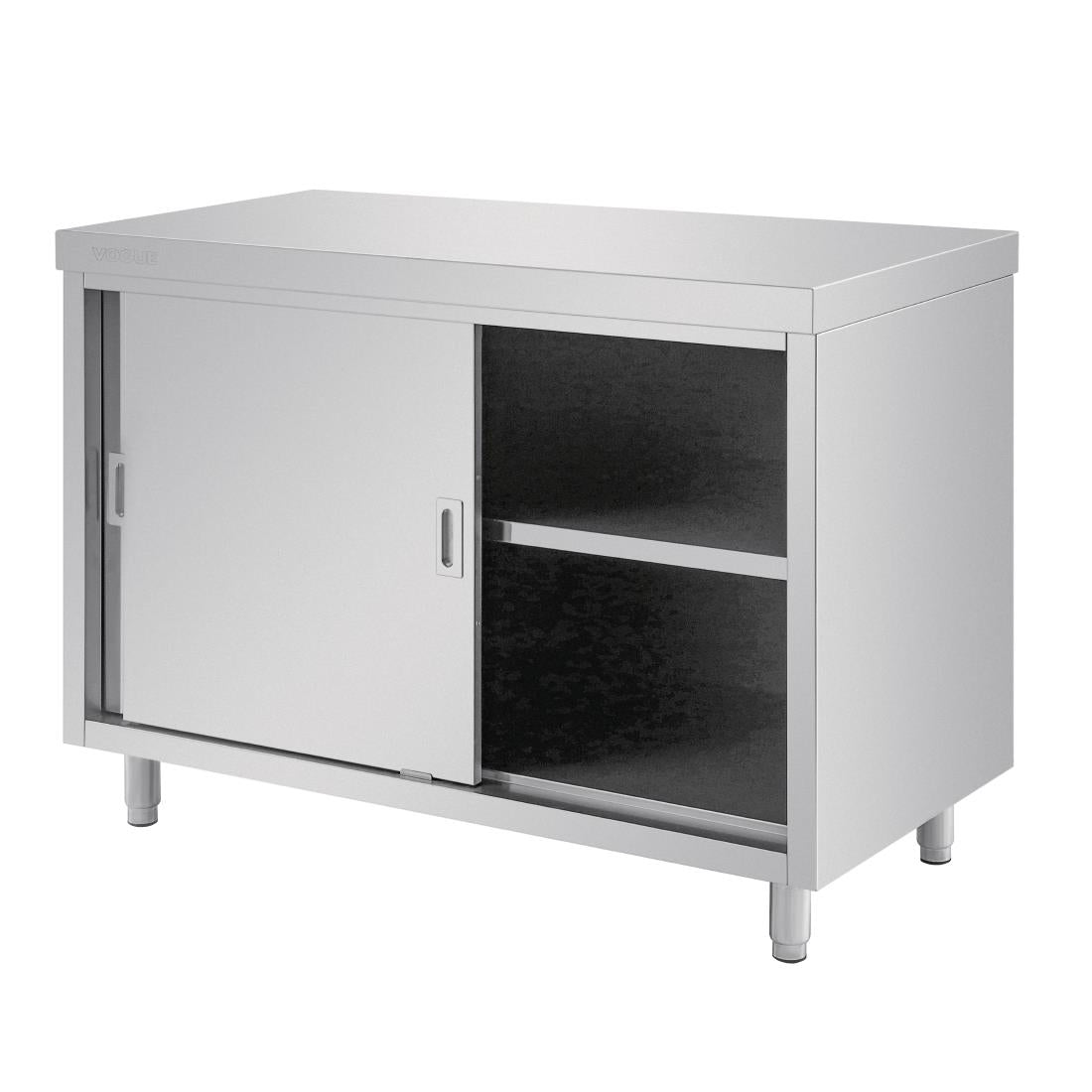 Placard sur pied en acier inoxydable Vogue 1200mm - NISBETS