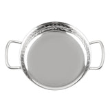 Plat double poignée en inox martelé Olympia Table Presentation 125mm