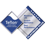 Poêle ovale en aluminium antiadhésive Vogue Teflon Platinium Plus 360mm