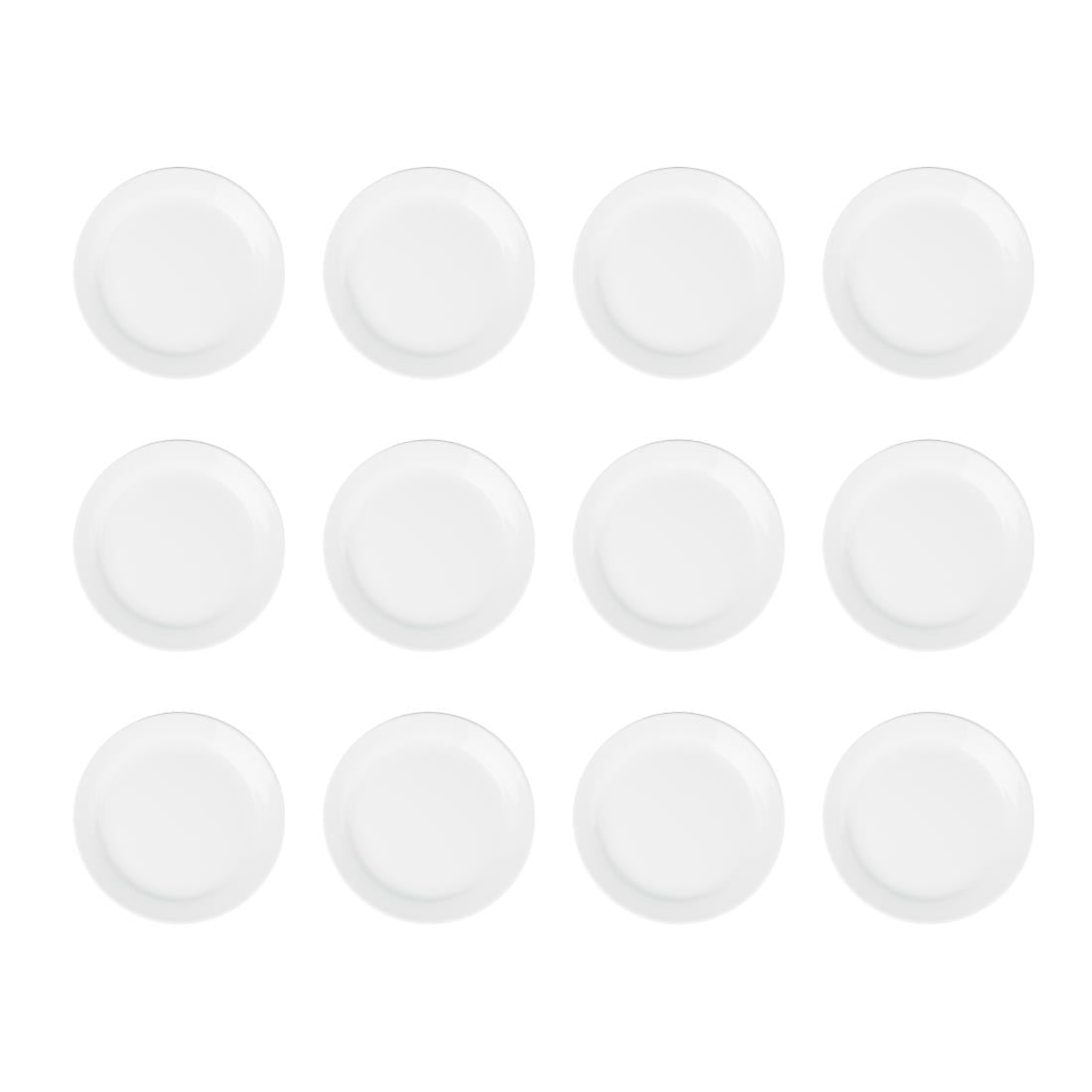Assiettes À Bord Étroit Olympia Athena 165mm (Lot de 12) - NISBETS