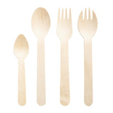 Fourchettes en bois emballées individuellement Fiesta Compostable (lot de 500) - NISBETS