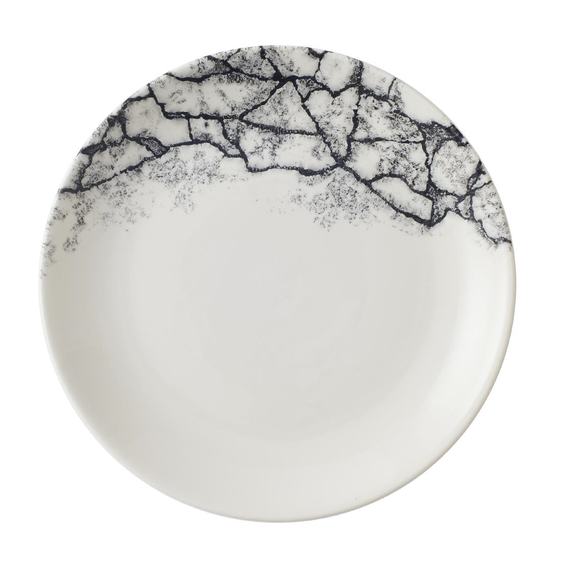 Assiettes rondes Churchill Kintsugi Accents Quartz Black Evolve 165mm (Lot de 12)